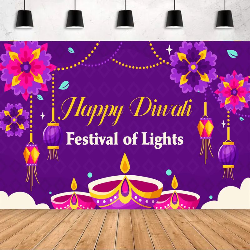 VIKAMA Latar Belakang Selamat  - Lighting Decoration For Diwali ulasan dan harga