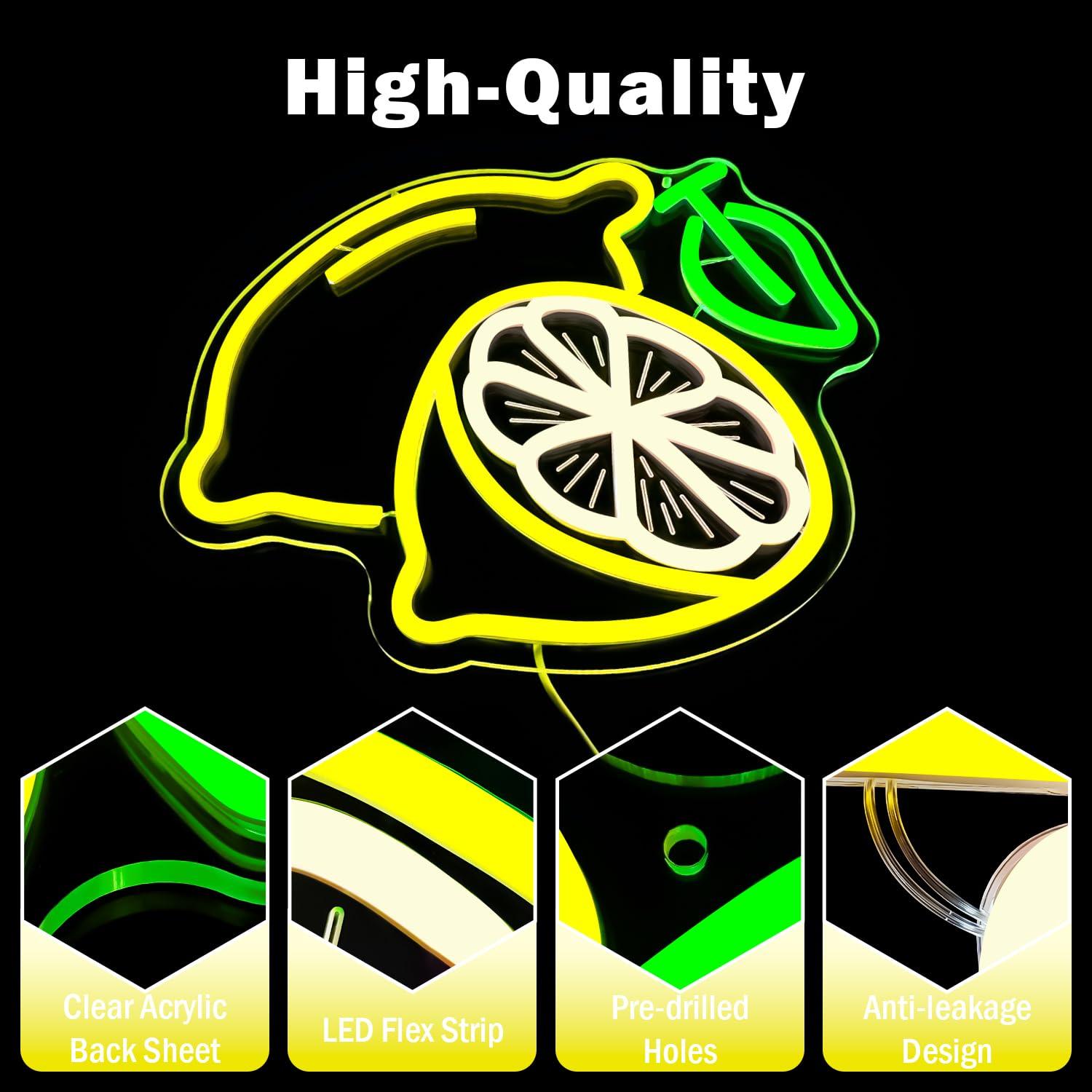 Lampu Neon LED Lemon yang Dapa - Lighting Decor Home ulasan dan harga