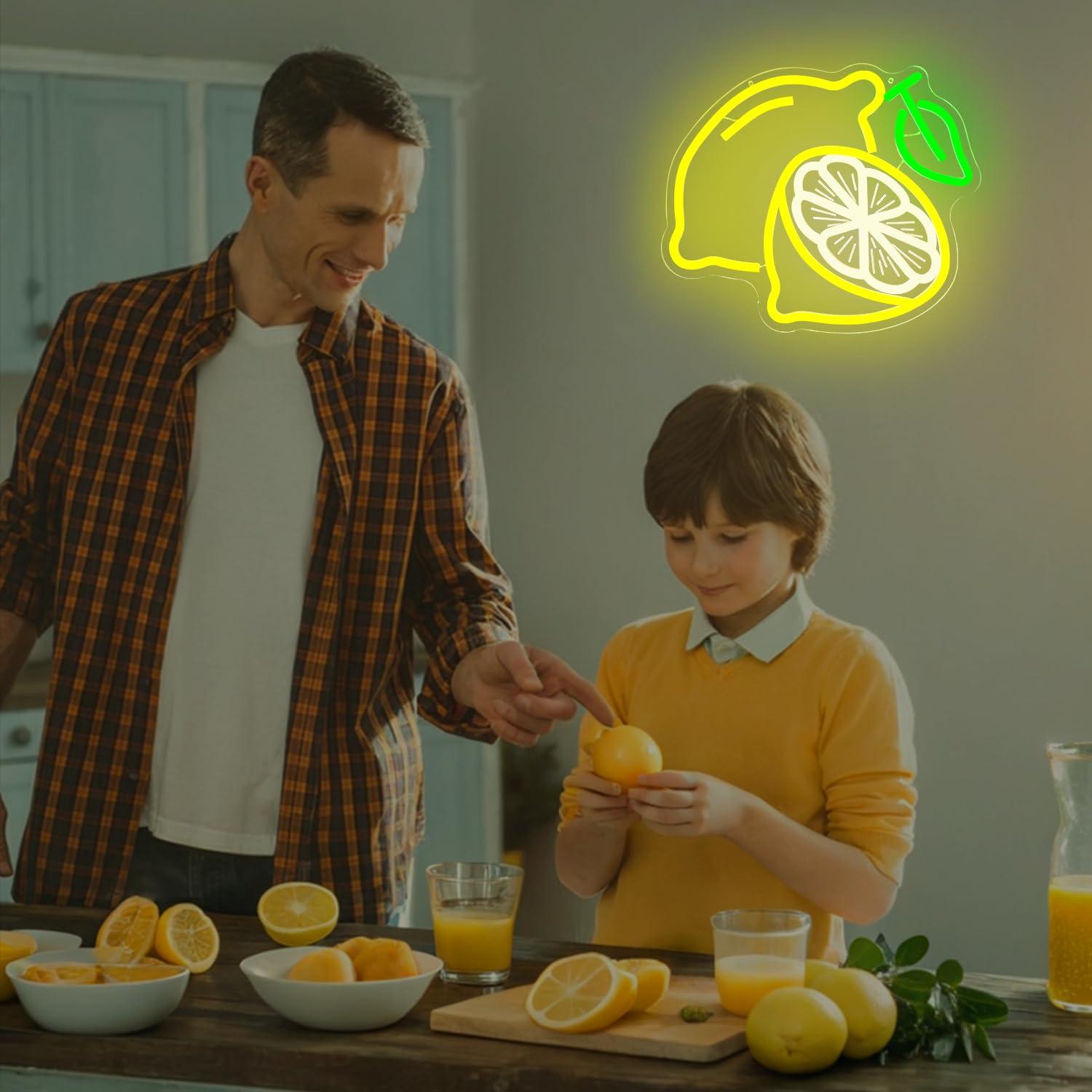Lampu Neon LED Lemon yang Dapa - Lighting Decor Home ulasan dan harga