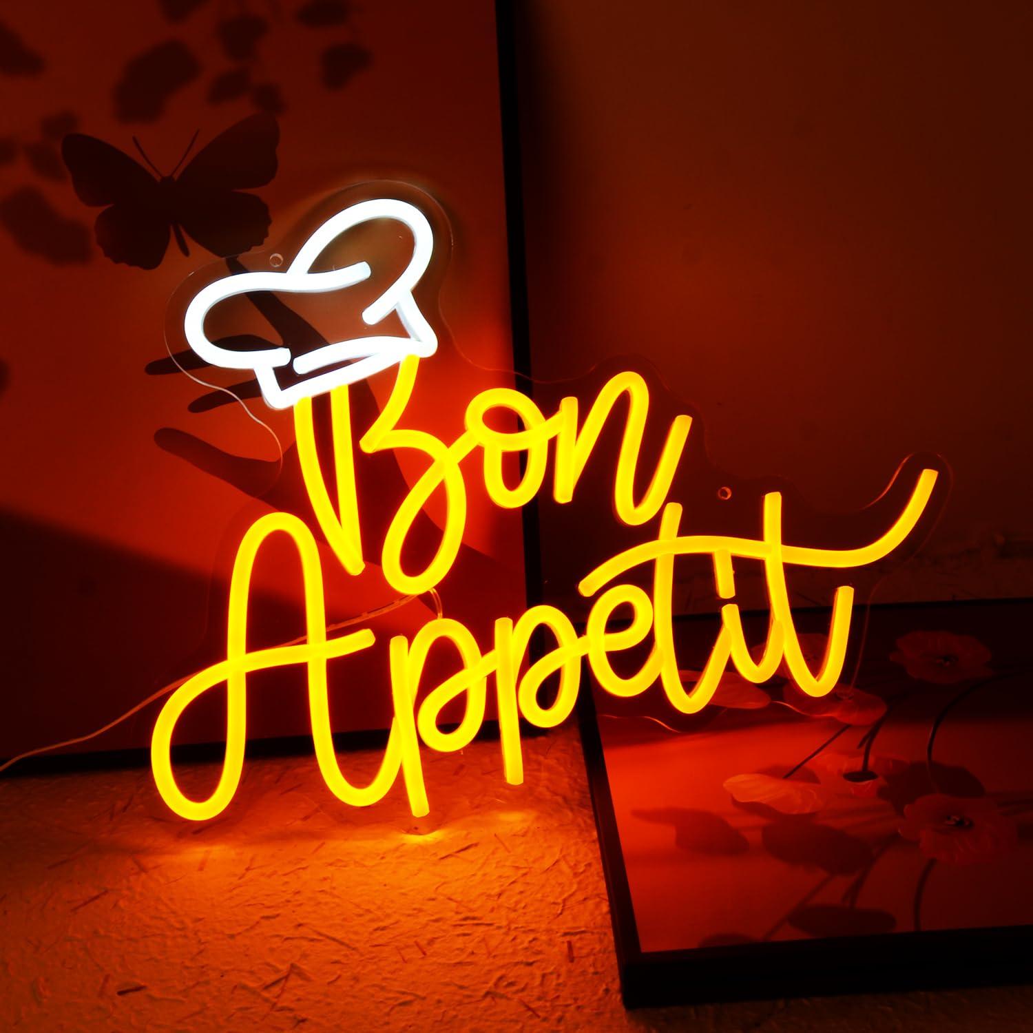 Topi Koki Bon Appetit Lampu Ne - Lighting Decor Home ulasan dan harga