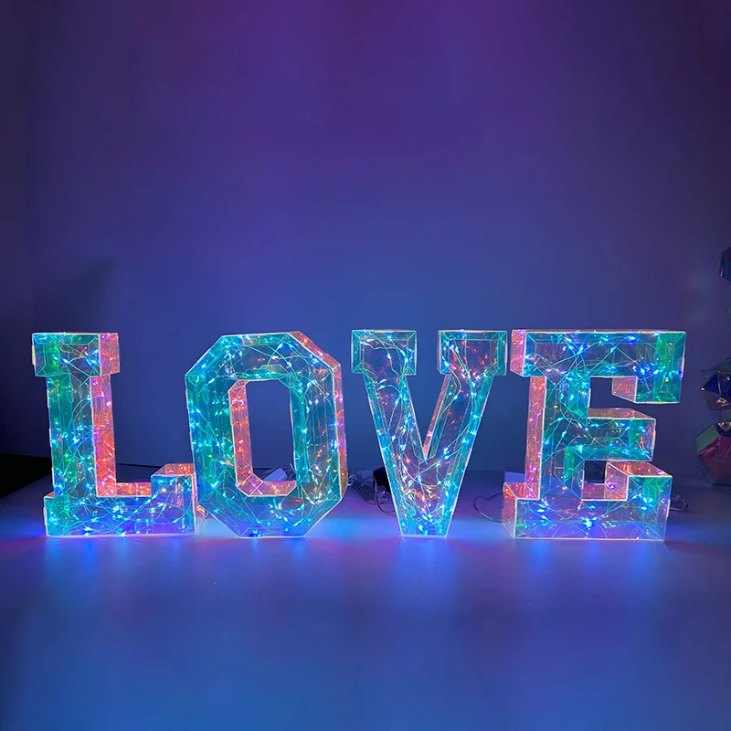 Huruf & Angka LED Gaya Glam -  - Light Up Letters Marquee ulasan dan harga