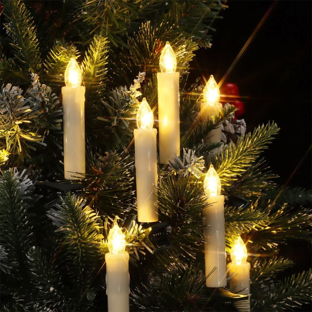 Lampu Tali Lilin Natal Lancip  - Home Decor Lighting Tree ulasan dan harga
