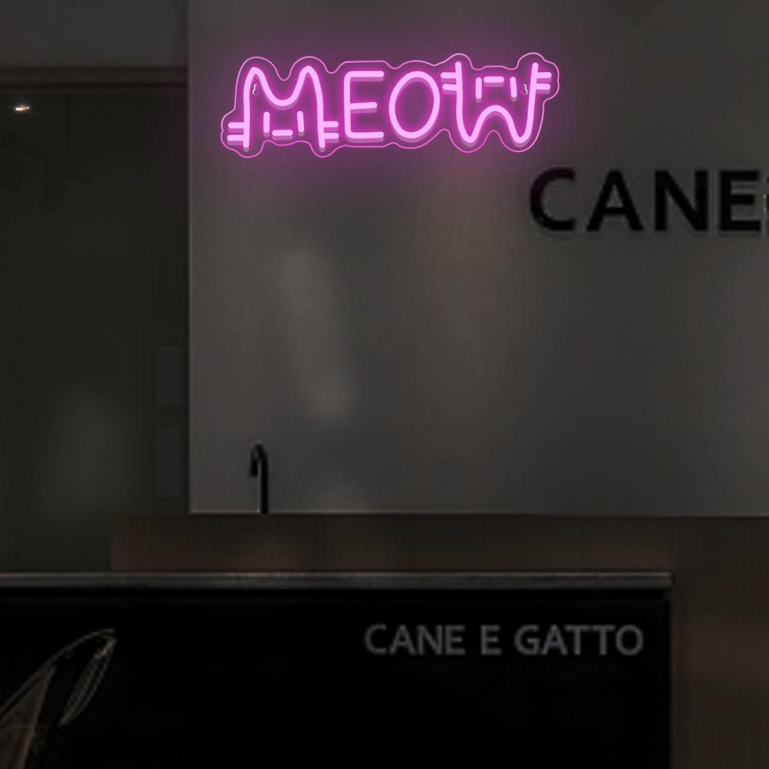 Lampu Neon LED Meow Bertenaga  - Lighting Decor Home ulasan dan harga