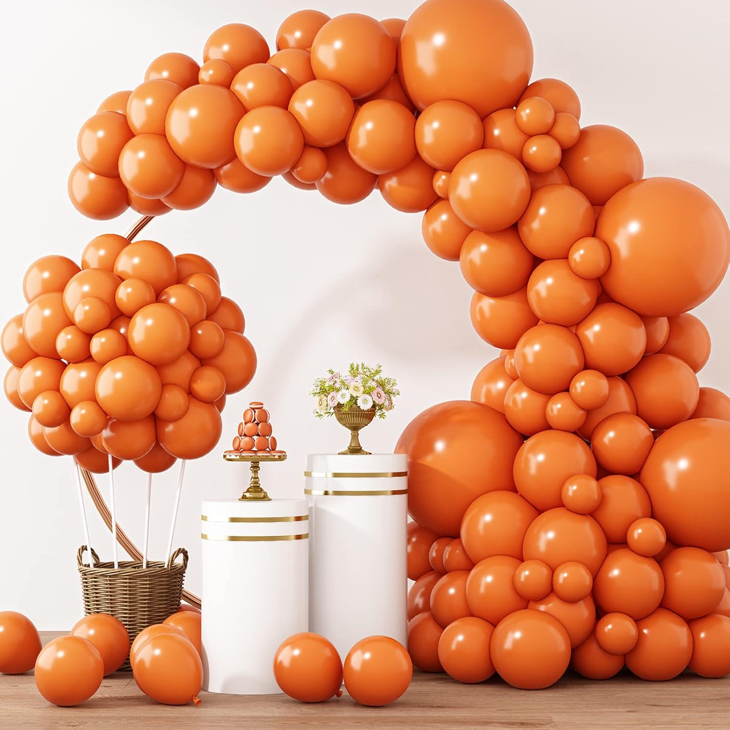 10/12 Inci 10/30/50 Buah Balon - Orange Lighting Decor ulasan dan harga