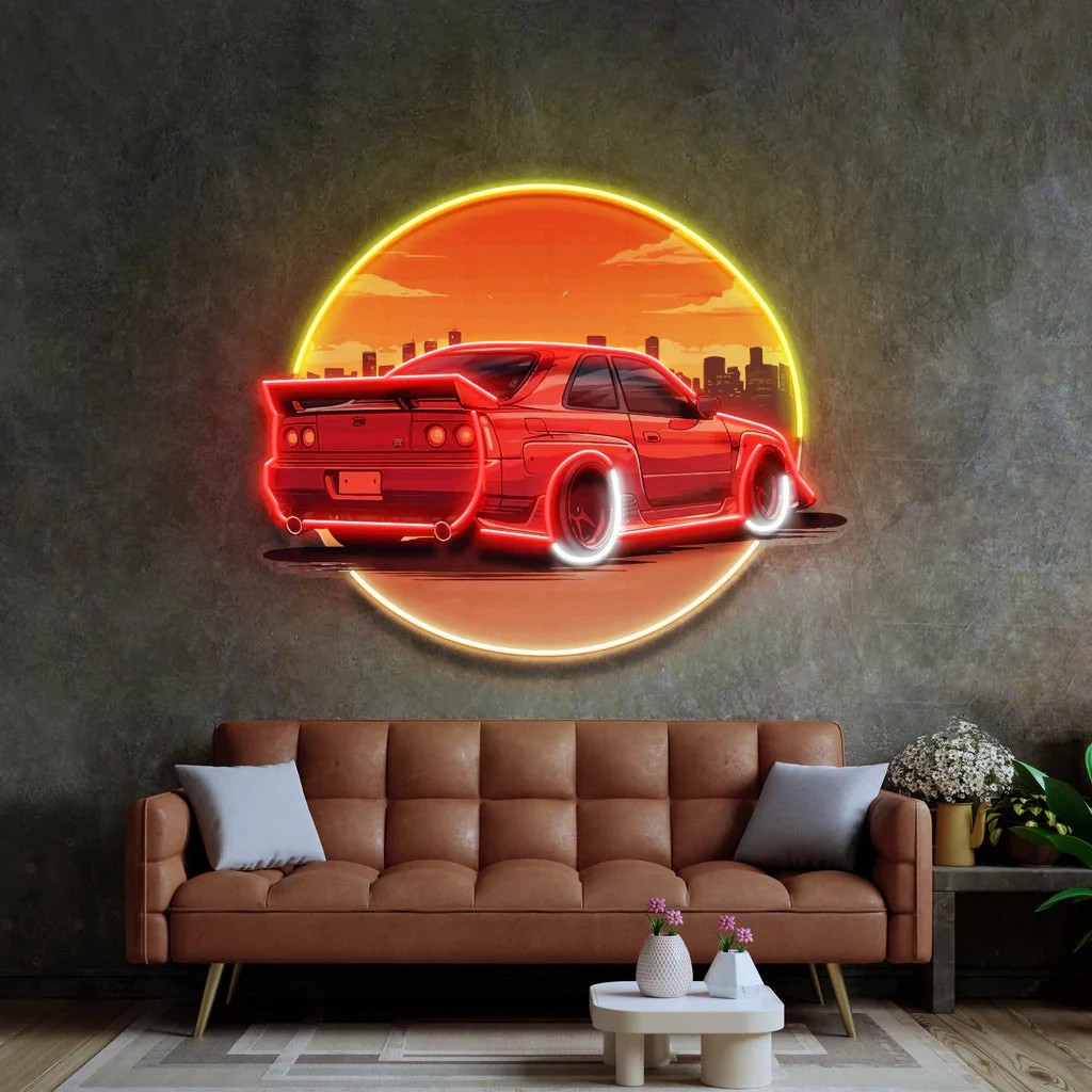 Papan Neon Mobil Bergaya Sunse - Bathroom Lighting Decor Ideas ulasan dan harga