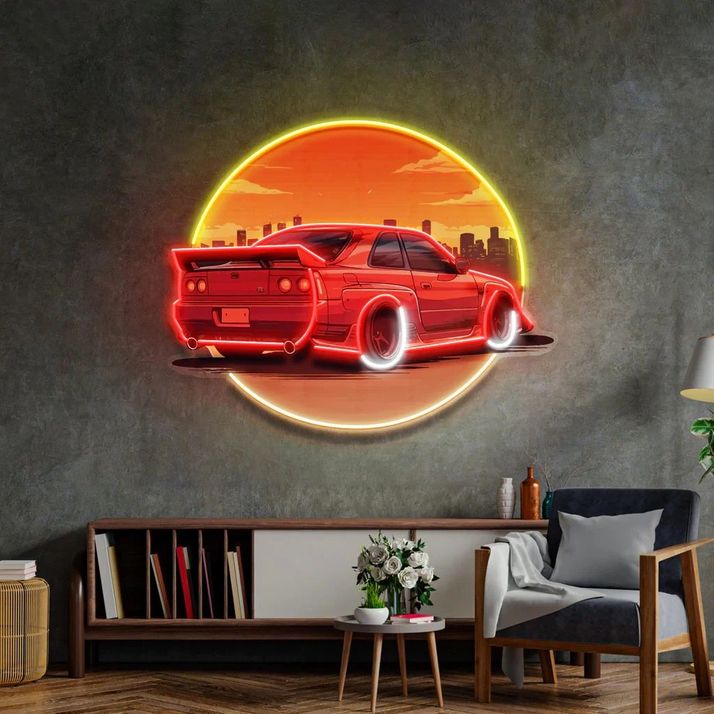 Papan Neon Mobil Bergaya Sunse - Bathroom Lighting Decor Ideas ulasan dan harga
