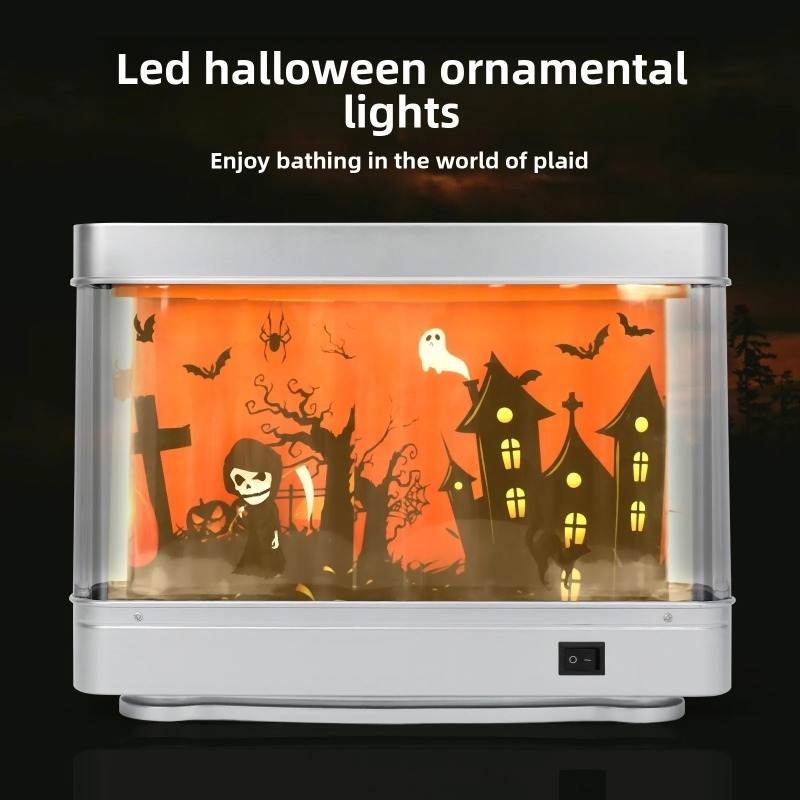Lampu Suasana Halloween Rumah  - Orange Lighting Decor ulasan dan harga