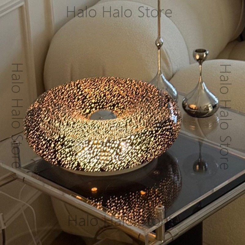 Lampu meja donat oranye malam  - Orange Lighting Decor ulasan dan harga