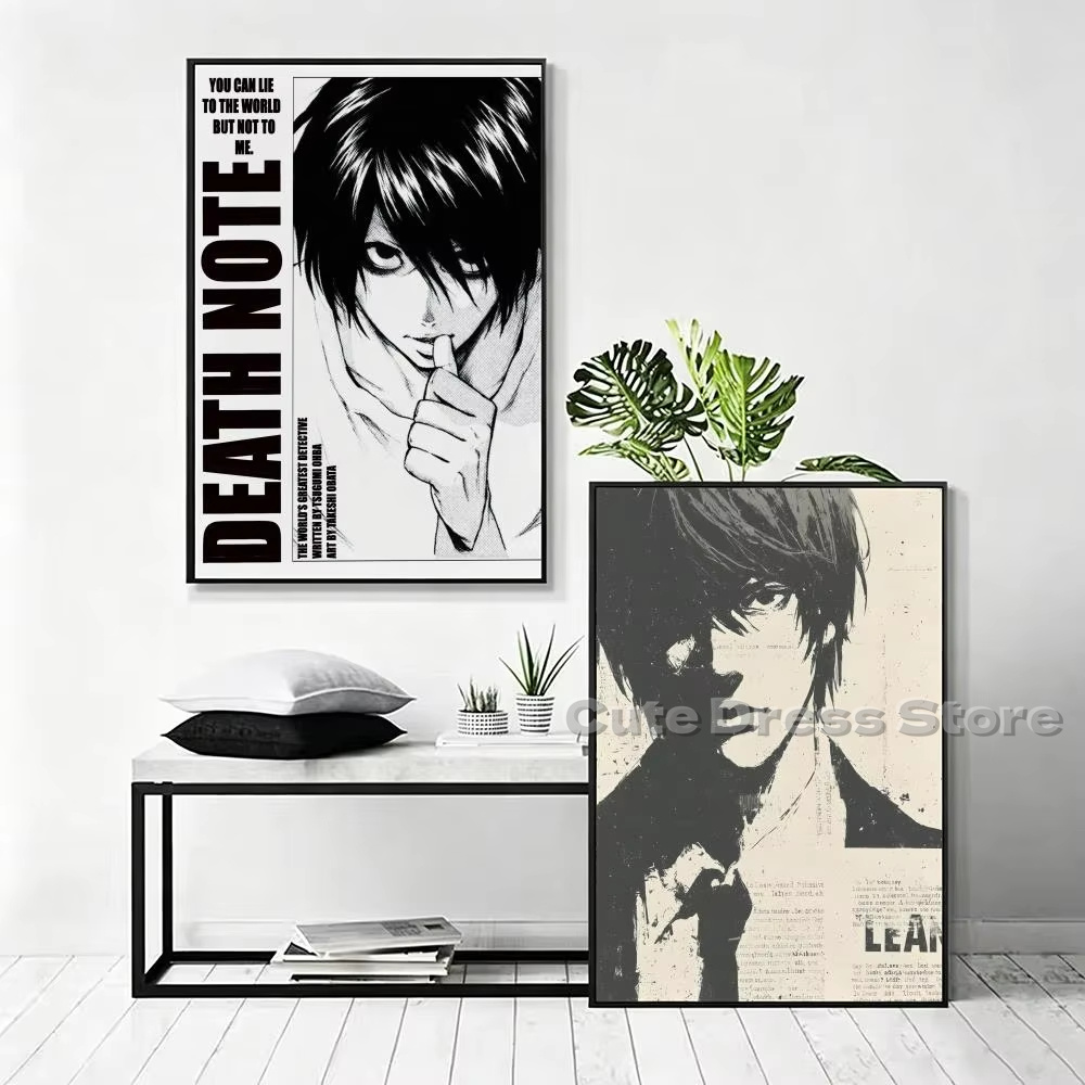 Lukisan Kanvas Death Note Tanp - Lighting Room Decor Items ulasan dan harga