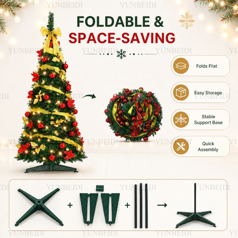 Pohon Natal Lipat dengan Lampu - Home Decor Lighting Tree ulasan dan harga