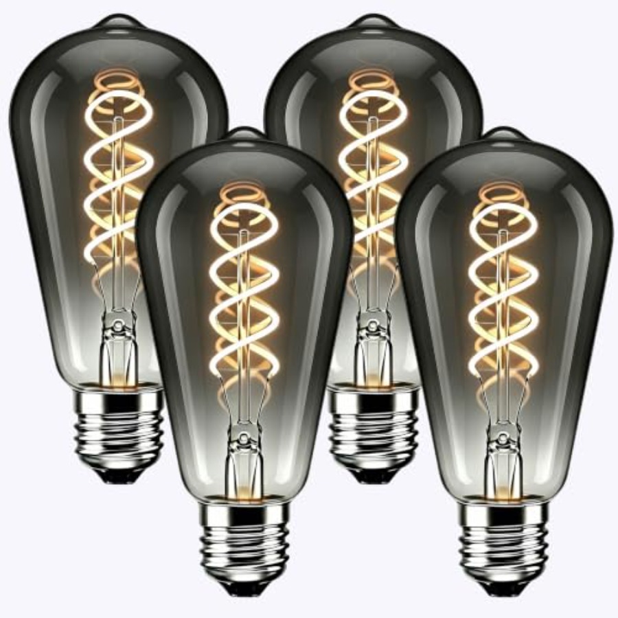 4 Pak Bohlam LED Edison ST64 S - Vintage Lighting Decor ulasan dan harga