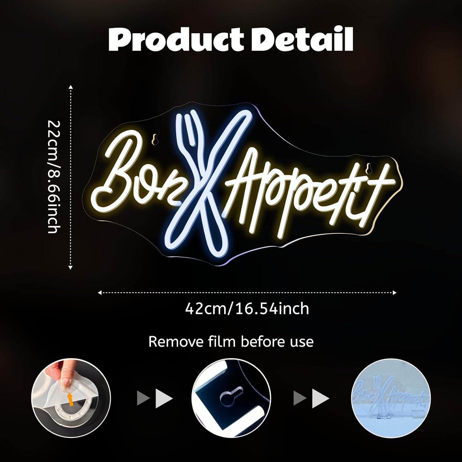 Lampu Neon Bon Appétit, Lampu  - Lighting Home Decor Ideas ulasan dan harga