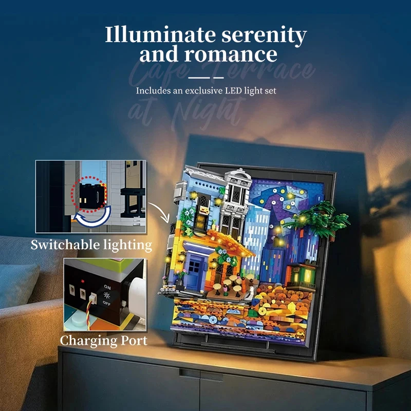2678PCS Bingkai Gambar Kafe La - Lighting Home Decor Ideas ulasan dan harga