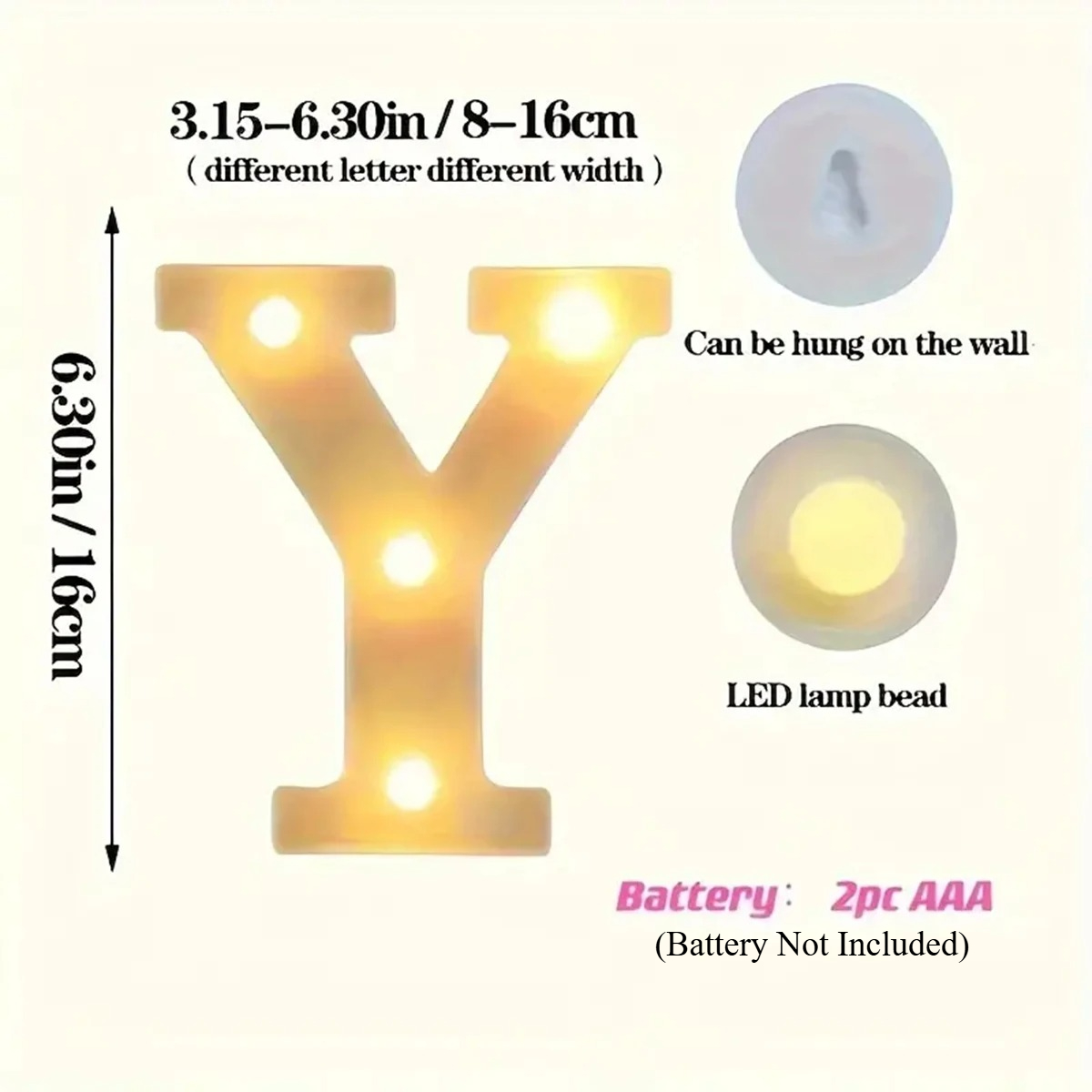 1 Buah Lampu Led Dekoratif Put - Light Up Letters Marquee ulasan dan harga