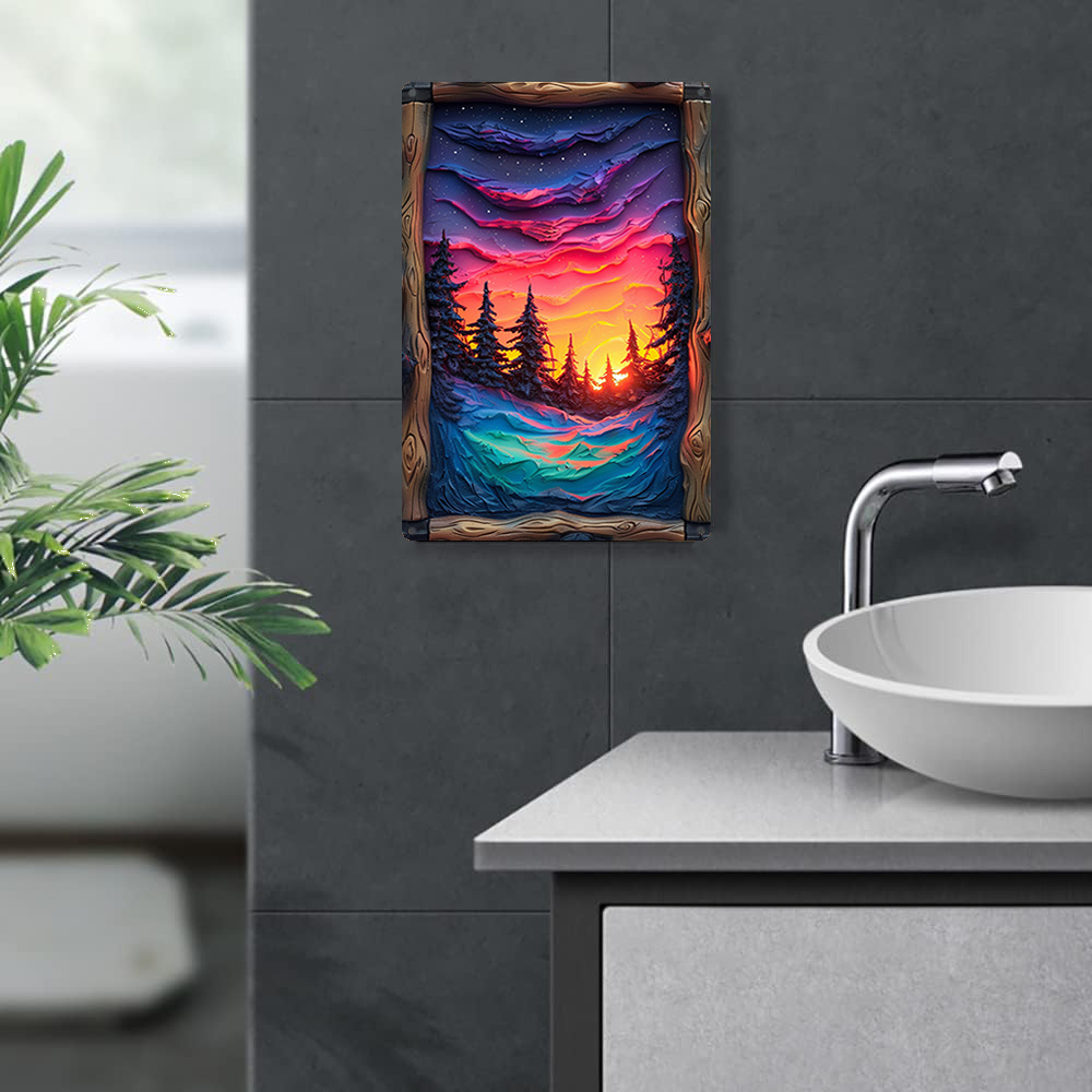 Northern Lights Art Piece, dek - Bathroom Lighting Decor Ideas ulasan dan harga