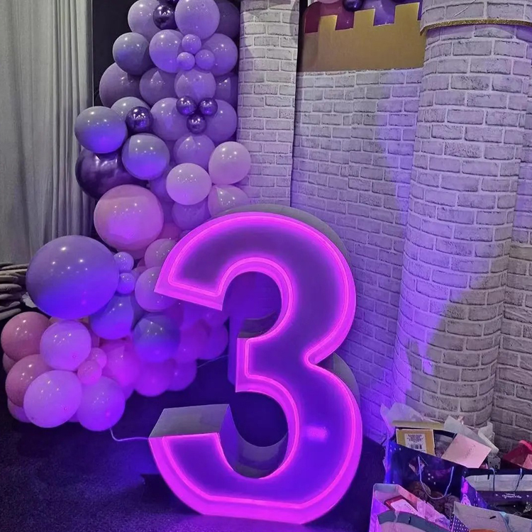 Lampu Neon LED RGB Huruf Besar - Light Up Letters Marquee ulasan dan harga