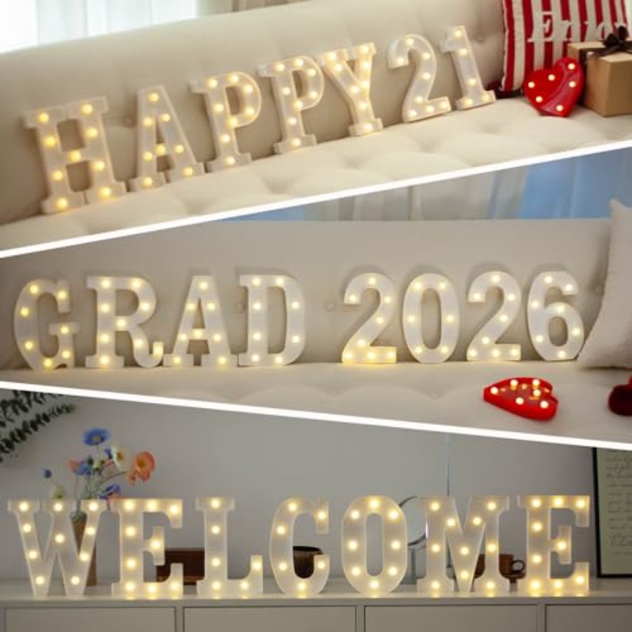 Angka LED Marquee, Huruf Menya - Light Up Letters Marquee ulasan dan harga